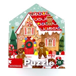 Gingerbread House Puzzle - 45 Pieces - Multicolor